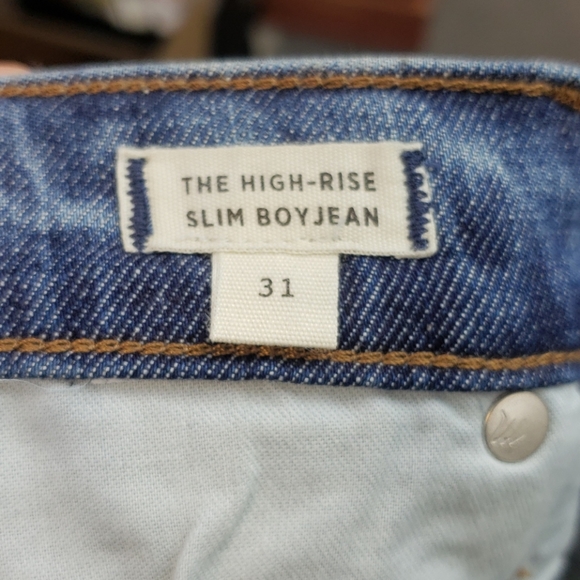 Madewell Highrise Slim Boyjean - Picture 7 of 8
